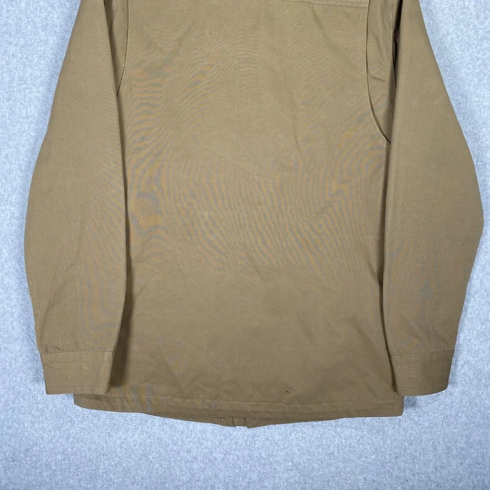 Thorogood Field Jacket Mens MD Tan Hooded Utility Multi-Pocket Workwear Coat